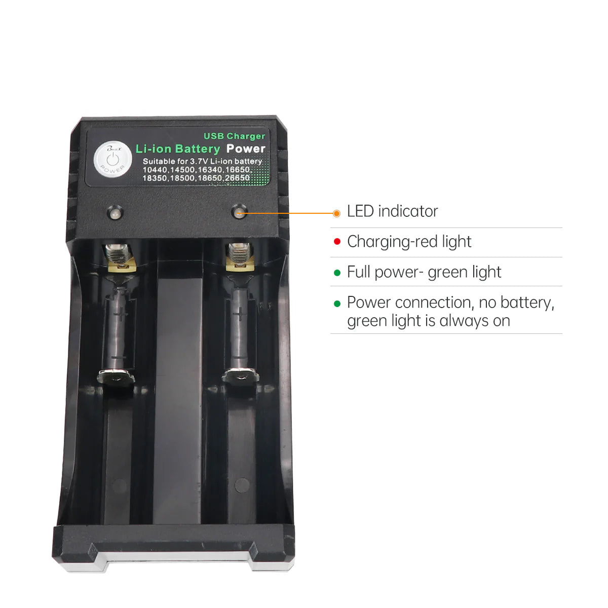 Li-Ion Charger Universal (2 Slot)