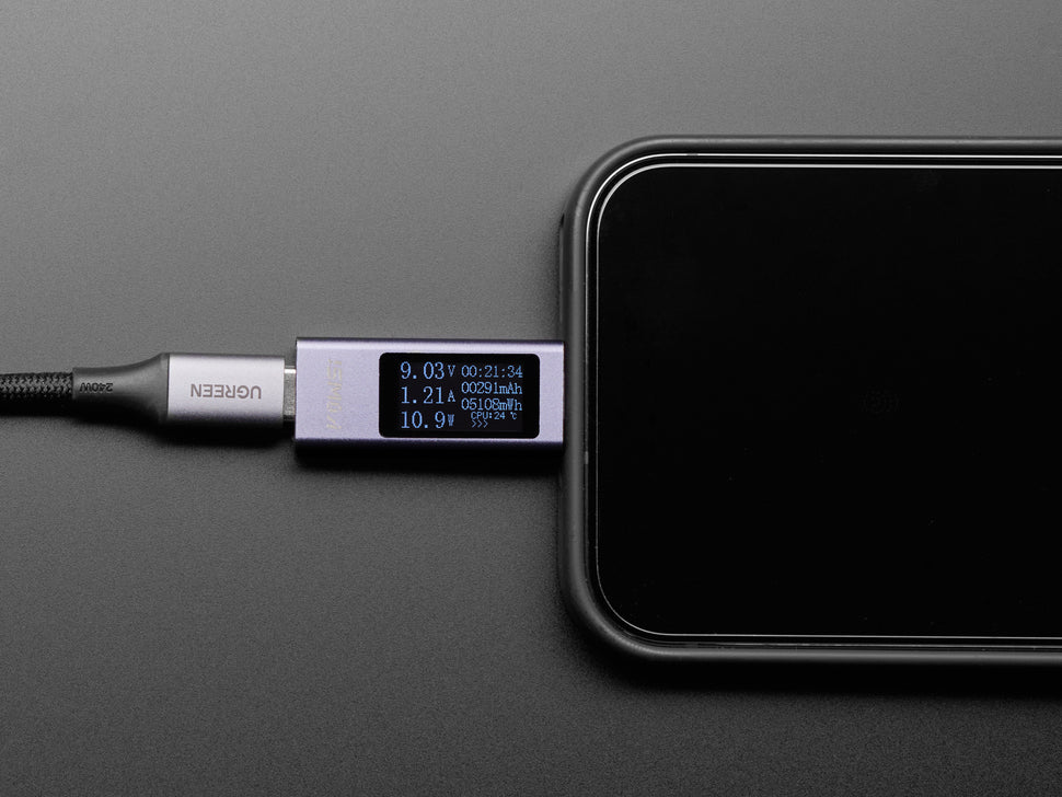 ADAFRUIT Mini OLED USB C Power Analyzer