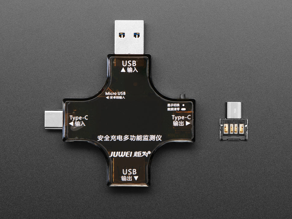 ADAFRUIT Multifunctional USB Digital Tester - USB A and C