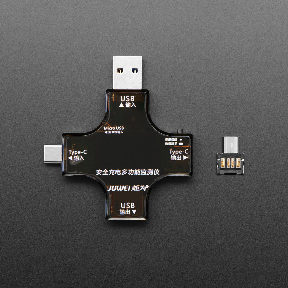 ADAFRUIT Multifunctional USB Digital Tester - USB A and C