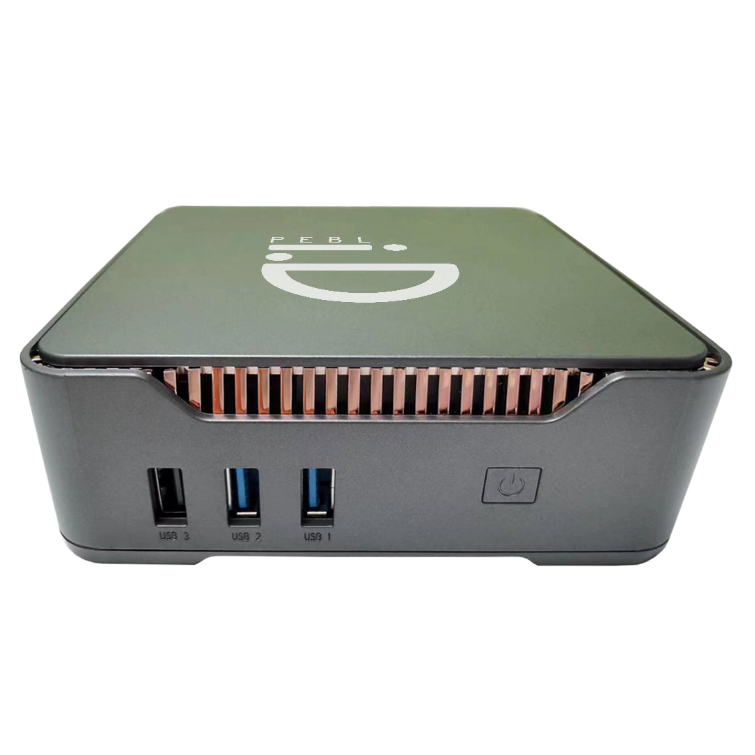 PEBL Pulse J4125 Celeron mini PC - 8GB RAM 256GB SSD WIN 10 Pro Wi-Fi LAN built-in speakers