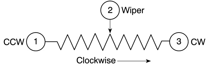 RS COMPONENTS 10kΩ Through Hole Trimmer Side Adjust Potentiometer