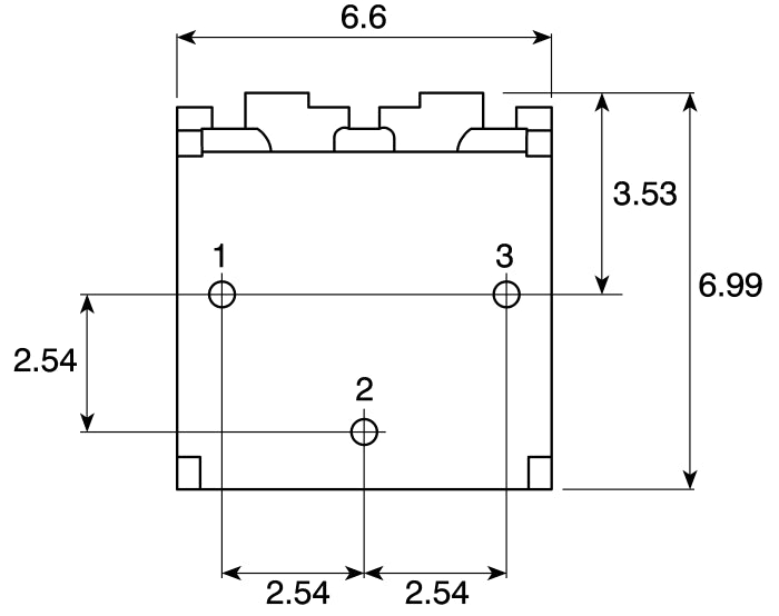 RS COMPONENTS 10kΩ Through Hole Trimmer Side Adjust Potentiometer
