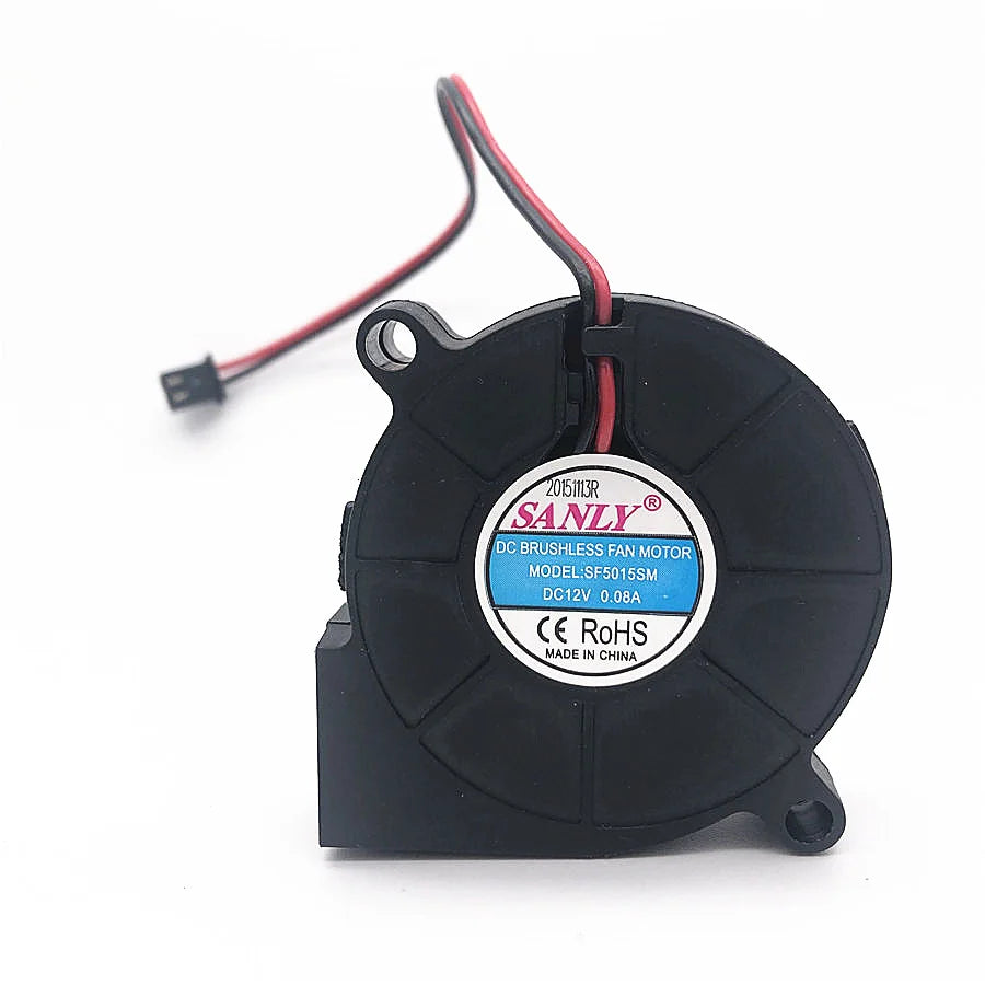 12V 0.06A 5015 50x50x15mm Blower - 2 Wire