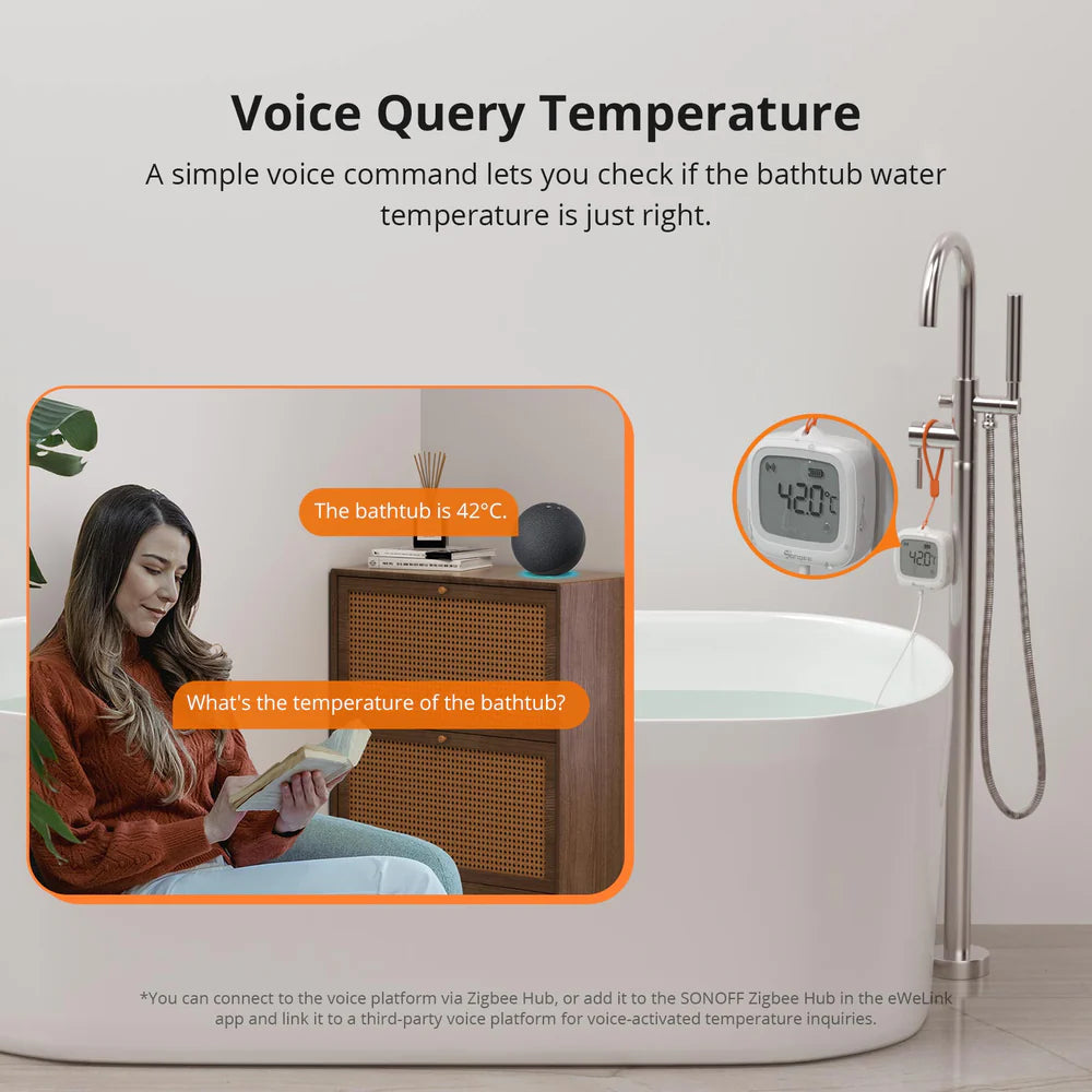 SONOFF SNZB-02LD Zigbee Temperature Probe (with battery）