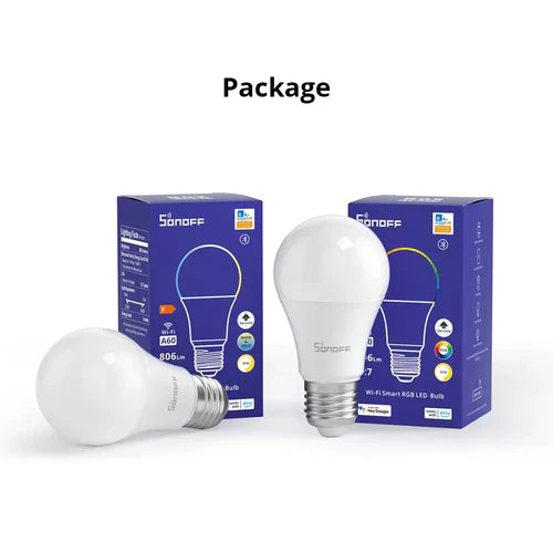 SONOFF B05-BL-A19 Wi-Fi Smart RGB LED Bulb