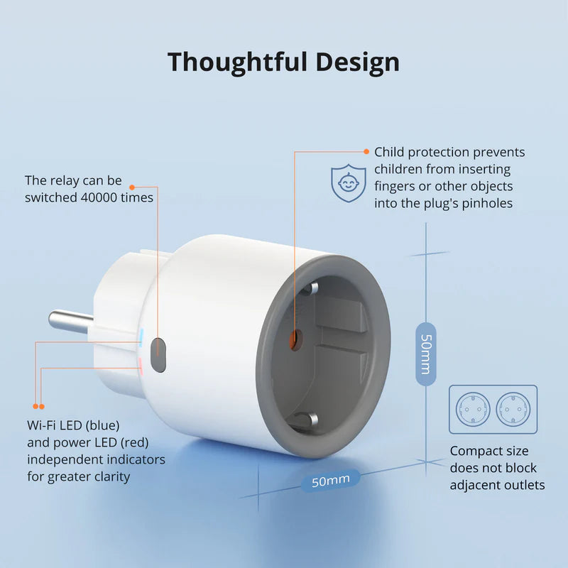 SONOFF Wi-Fi Smart Plug S60TPF(EU)