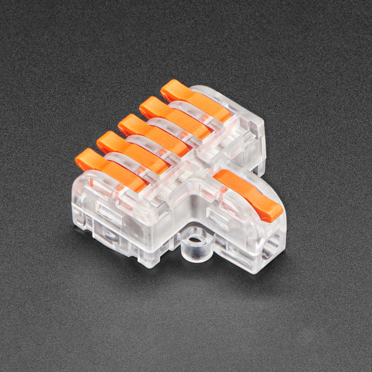 ADAFRUIT Snap Action 1-to-5 Wiring Block Connector - Clear DF-15