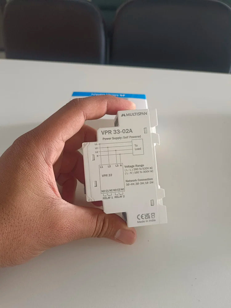 MULTISPAN VPR-33-02A Voltage Protection Relay – Digital DIN Rail Mount