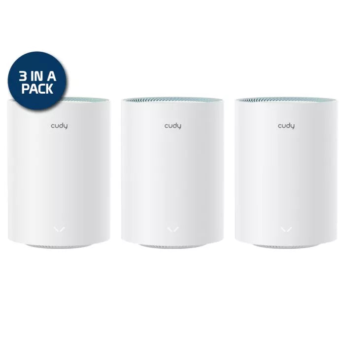 CUDY Dual Band AC 1200 2xGE Mesh System 3pk