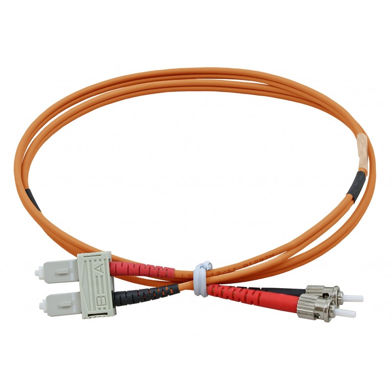 SC-ST Multi Mode Fiber Optic Patch Lead (2m)