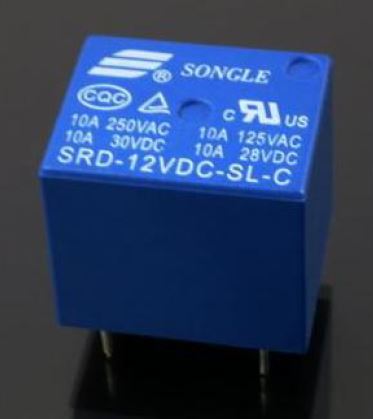 SRD-12VDC-SL-SC General Purpose Non Latching 12VDC SPDT 10A Through Hole Relays