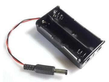 2 x 18650 Lithium Battery Cell Box, Without Cover with DC