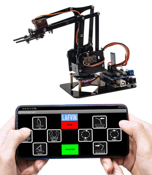 LAFVIN 4DOF DIY Smart Robot Mechanical Arm Claw Kit