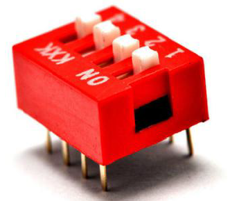 4 Pin Flat Dial switch 2.54mm