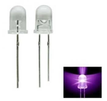 PISHOP 5mm UV LED Emitters Transparent (5 P/Pack)