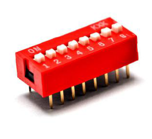 8 Pin Flat Dial switch 2.54mm