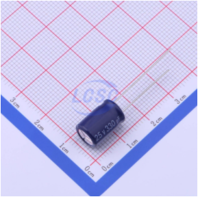 LCSC 330uF (8mm) 25V Radial Leaded Aluminum Electrolytic Capacitors