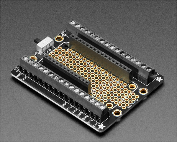 ADAFRUIT Assembled Terminal Block Breakout FeatherWing for all Feathers