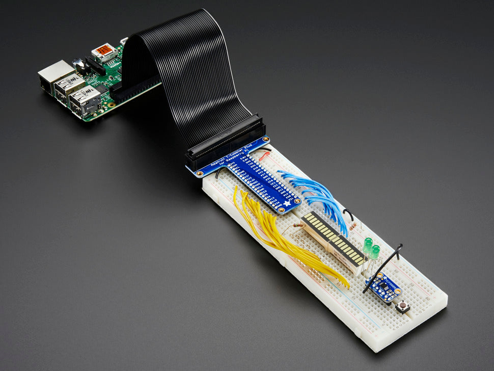 ADAFRUIT Assembled Pi T-Cobbler Plus - GPIO Breakout - Pi A+, B+, Pi 2/3/4, Zero
