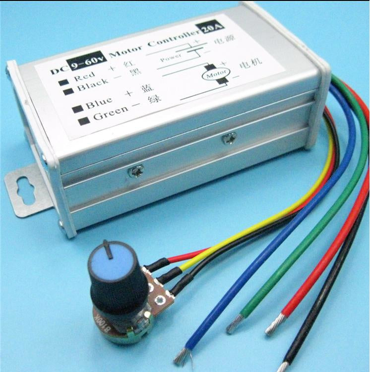 20A PWM DC Motor Speed Regulator 9V 12V 24V 36V 48V 60V