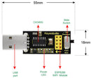 USB to ESP-01S Wifi Module Serial Port for Arduino. ESP8266 compatible
