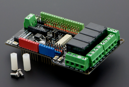 Gravity: 4 Channel Relay Shield for Arduino