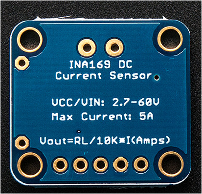 ADAFRUIT INA169 Analog DC Current Sensor Breakout - 60V 5A Max