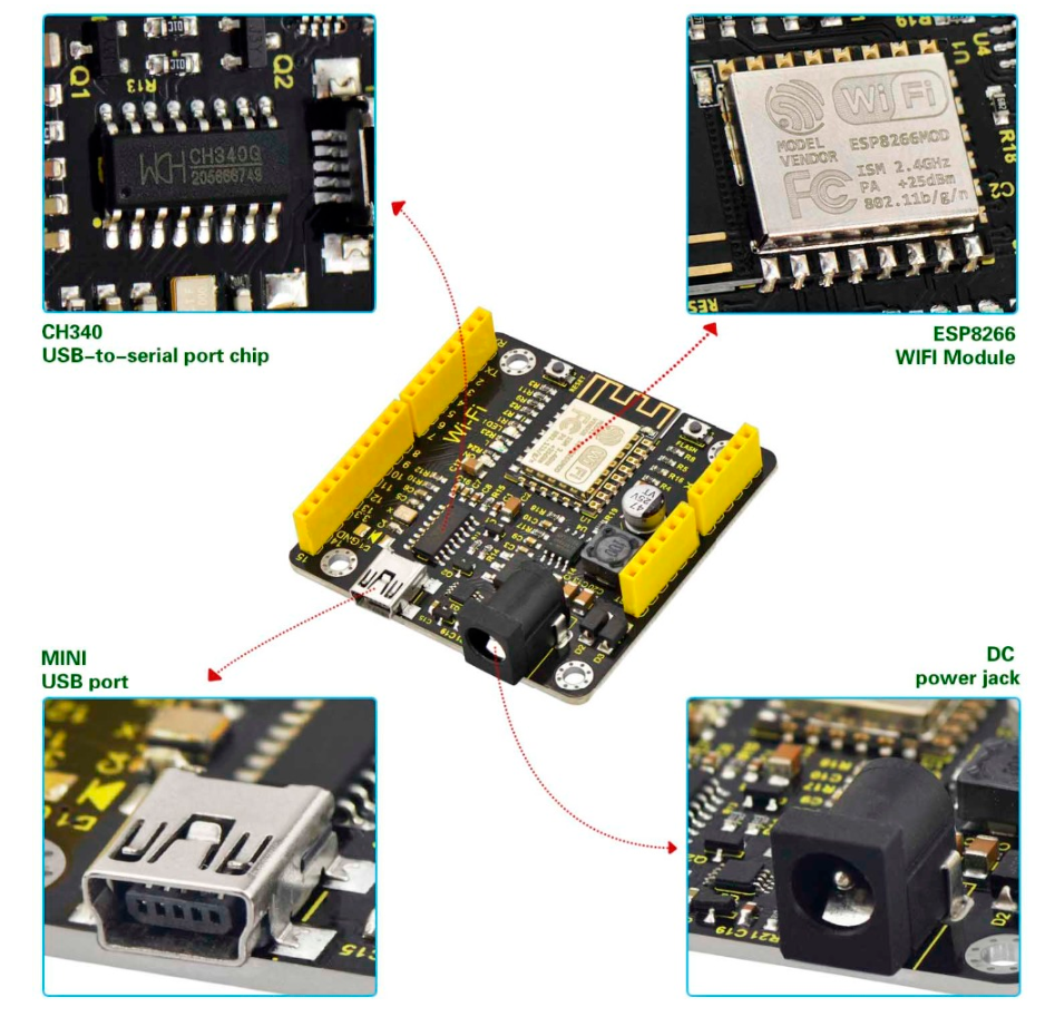 KEYESTUDIO ESP8266 Wi-Fi Development Board