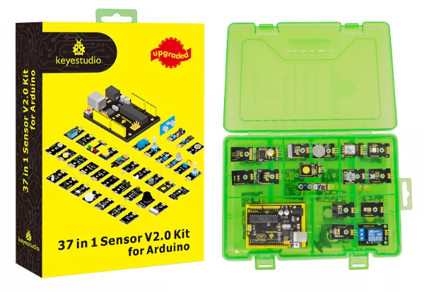 KEYESTUDIO Sensor Starter V2.0 Kit 37 in 1 Box for Arduino UNO Starter ...