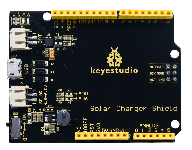 Keyestudio Solar Charger Shield