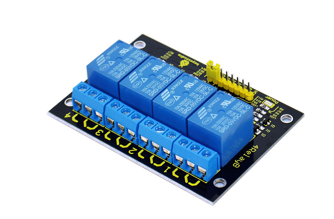 KEYESTUDIO 4-channel 5V Relay Module for Arduino