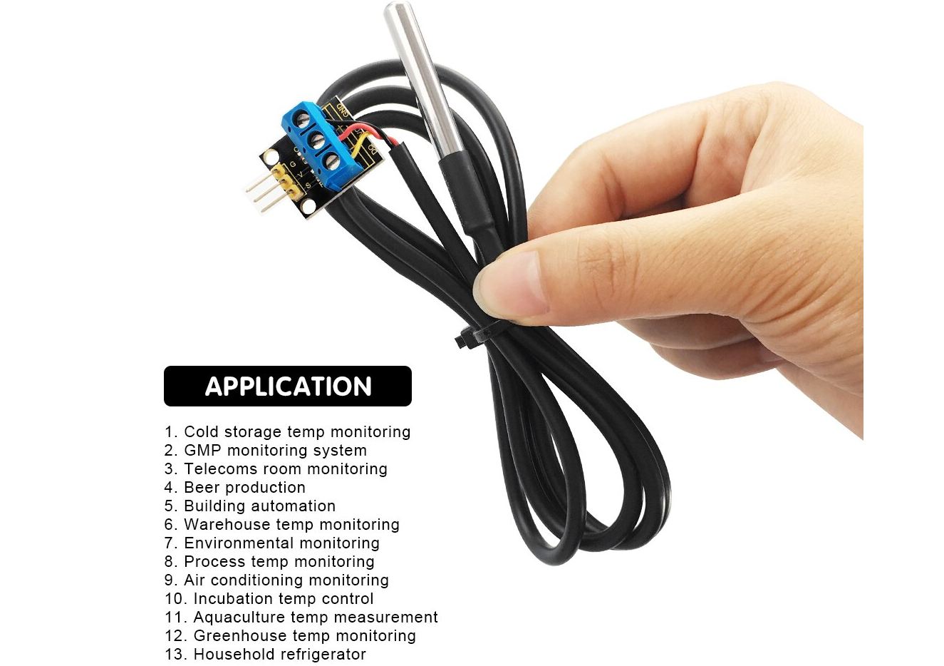 Waterproof /Stainless steel Temperature Detector Sensor With Module
