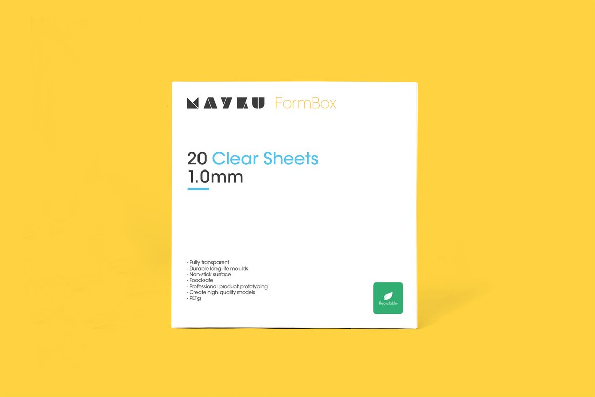 Mayku Clear Sheets 1mm 20 Pack