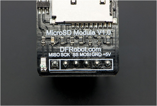 DFROBOT MicroSD card module for Arduino