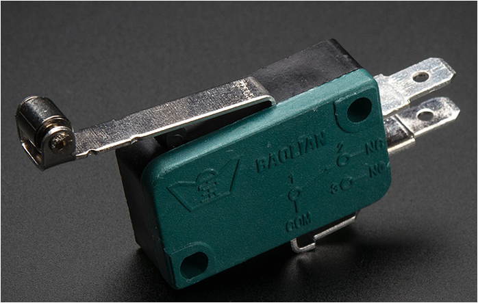 Micro Switch w/Roller Lever - Three Terminal