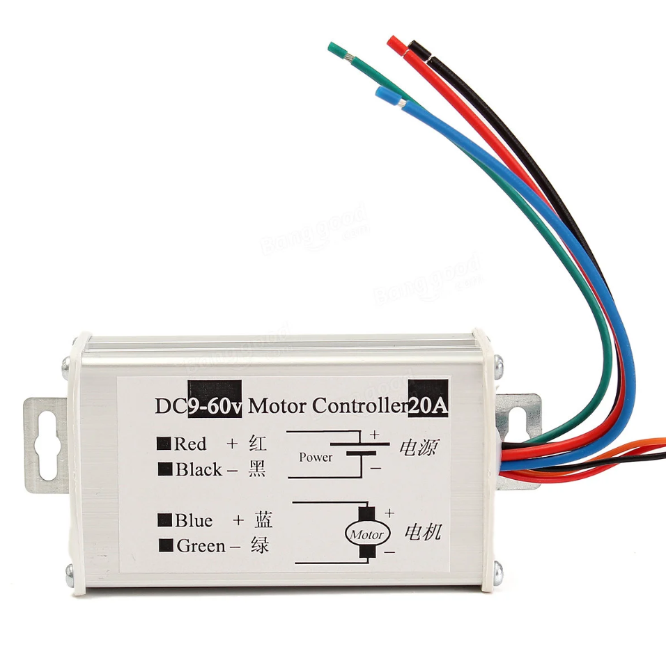 20A PWM DC Motor Speed Regulator 9V 12V 24V 36V 48V 60V