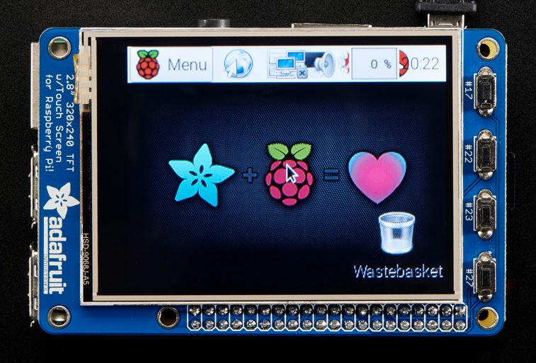 ADAFRUIT PiTFT Plus 320x240 2.8" TFT + Capacitive Touchscreen(40 pin)