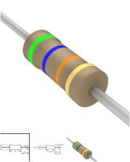 56 KOhms ±5% 0.25W, 1/4W Through Hole Resistor (Pack of 10)