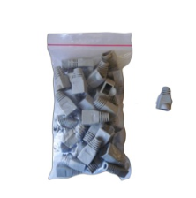 Acconet RJ45 Connector Boots, Grey, 50 Pack