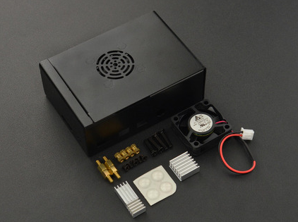 DFROBOT Metal Case with Heatsink & Fan For Raspberry Pi 4 Model B