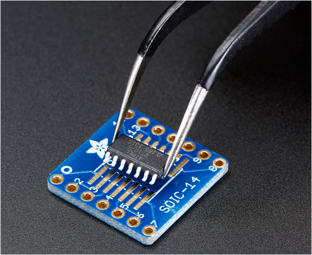 ADAFRUIT SMT Breakout PCB for SOIC-14 or TSSOP-14 (6 per Pack)