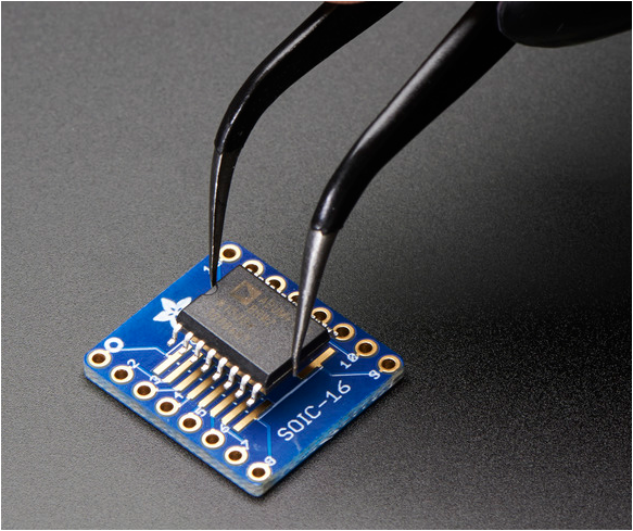 ADAFRUIT SMT Breakout PCB for SOIC-16 or TSSOP-16 (3 per Pack)