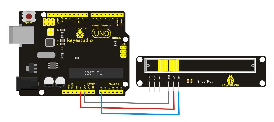 KEYESTUDIO Slide Potentiometer for Arduino