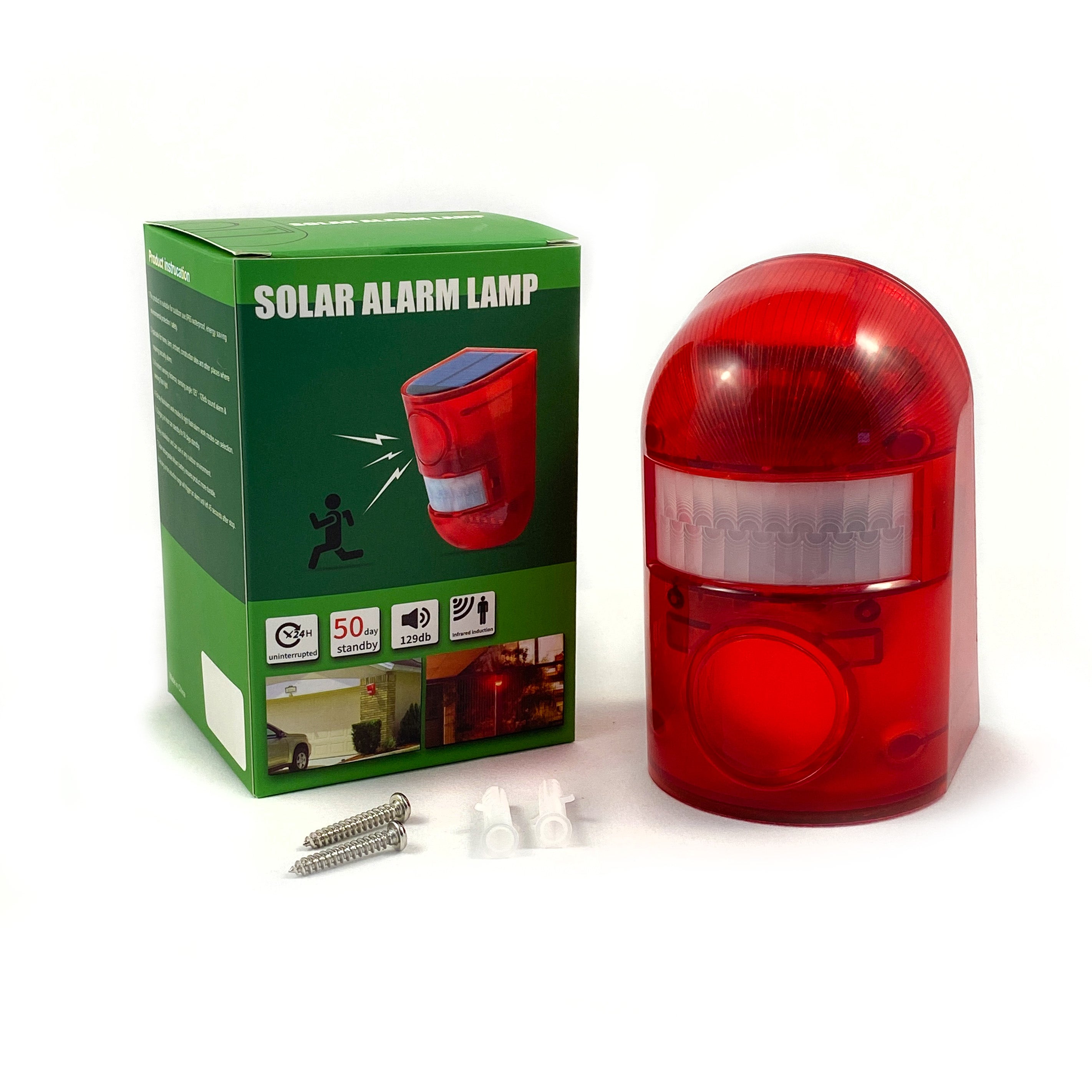 Solar Red Eye Alarm Light