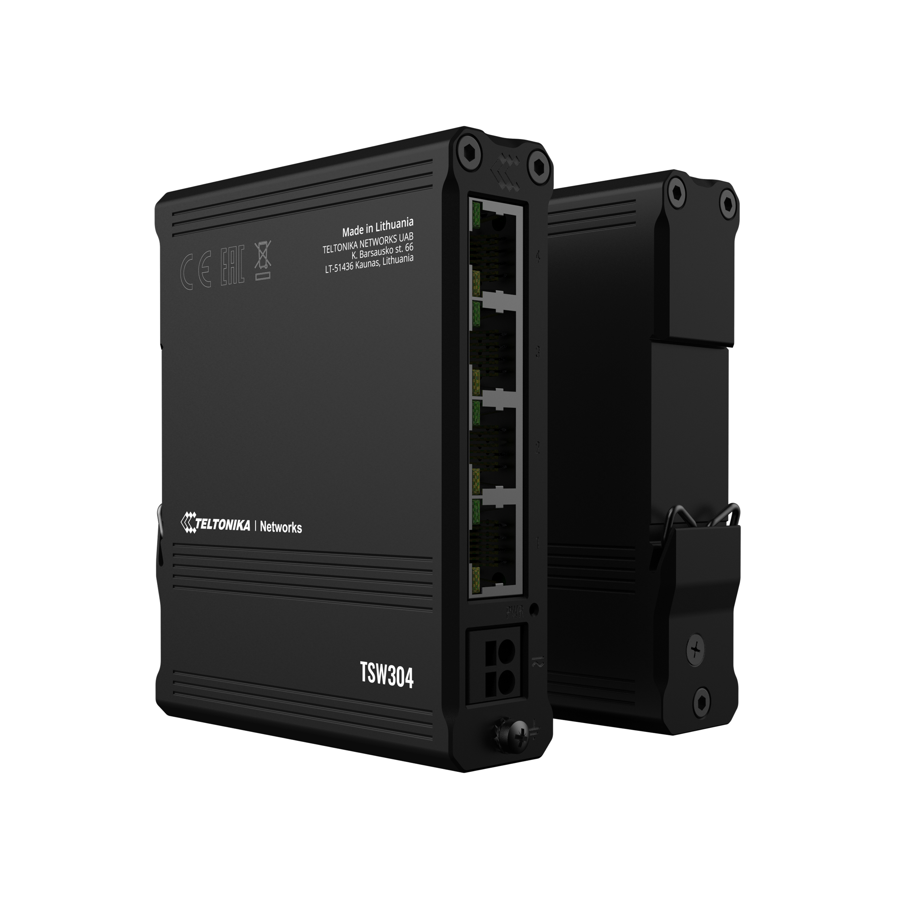 TELTONIKA TSW304 4 port 10/100/1000 DIN Rail Switch