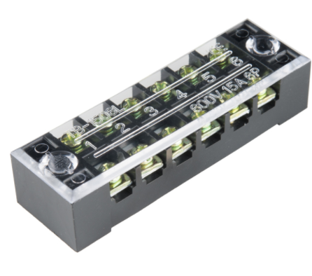 Terminal Block - 6 Position (15A, 600V)