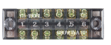 Terminal Block - 6 Position (15A, 600V)
