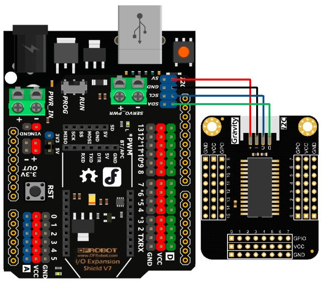 DFROBOT GRAVITY CH423 I2C 24 Digital IO Expansion Module