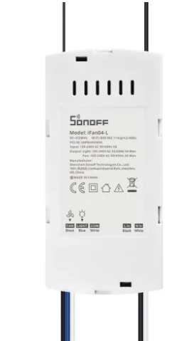 SONOFF iFan04: Wi-Fi Ceiling Fan and Light Controller